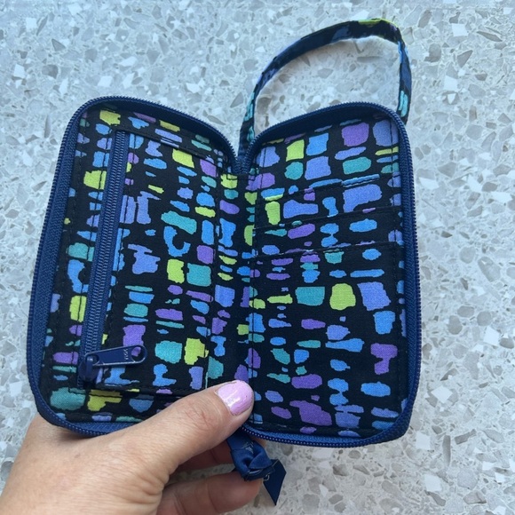 Vera Bradley Quilted Floral Wristlet with Strap - Picture 3 of 10